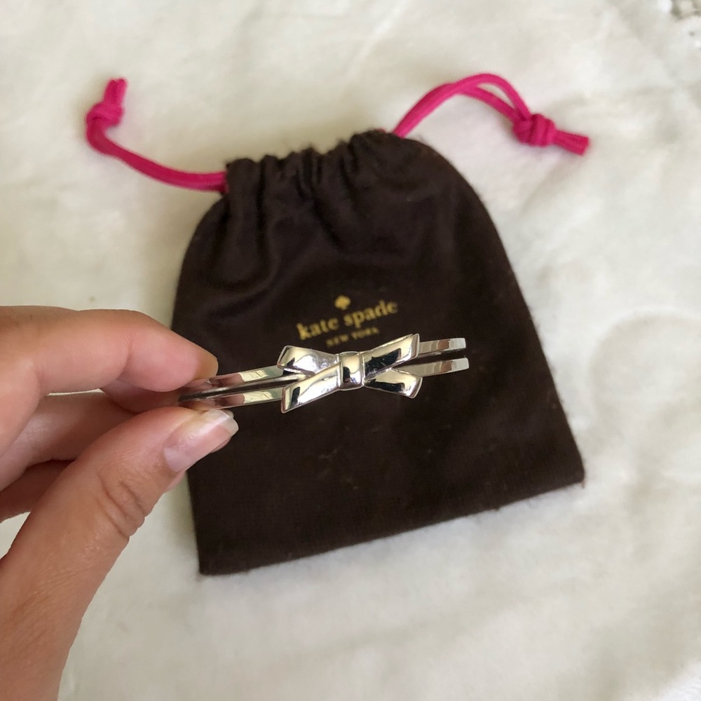 Kate Spade silver bow bracelet